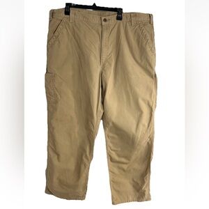 Carhartt Pants Men's B151 42x30 Loose Original Fit Khaki Work  Cotton Canvas